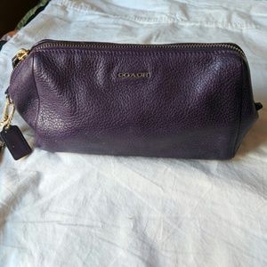 Coach Leather Makeup Bag